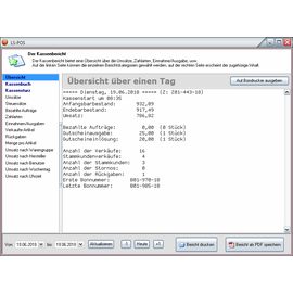 Modul Kassenbuch/-bericht